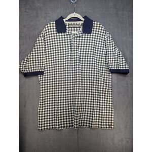 Vtg PJ Mark Discovery Polo Shirt Mens XL Mesh Abstract 90's Y2K